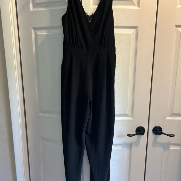 Black lace jumpsuit SMALL - Picture 3 of 4